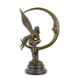 Zana cu Luna - statueta din bronz pe soclu din marmura BE-69, Nuduri