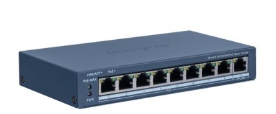 Switch PoE Hikvision DS-3E1309P-EI/M: 8 &amp;times; 10/100 Mbps PoE port, foto