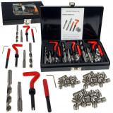 Trusa set reparatie filete stricate deteriorate M6-M10 88 piese cu insertie metalica (37004), Black