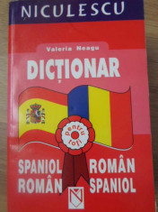 DICTIONAR SPANIOL-ROMAN, ROMAN-SPANIOL-VALERIA NEAGU foto