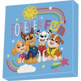 Set creativ tablou Forever Fun Patrula Catelusilor, pictura cu diamante, Diamond Dotz