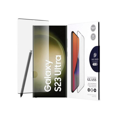 Folie Sticla pentru Samsung Galaxy S23 Ultra Dux Ducis Tempered Glass Negru foto