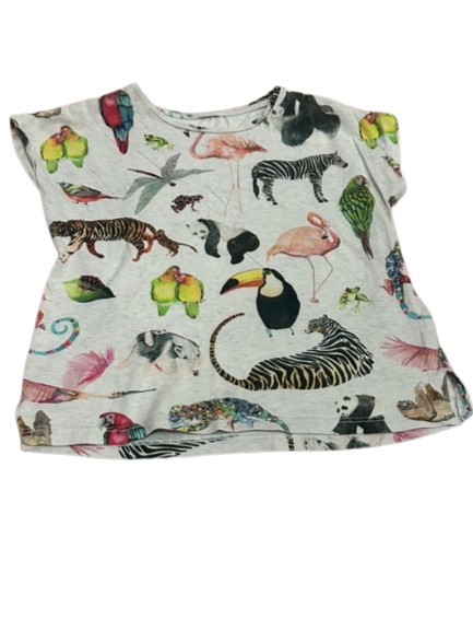 Tricou fetita, model animale , marimea 4-6 ani , 110-116