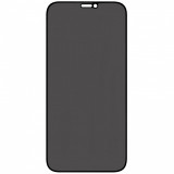 Folie sticla protectie ecran Privacy 5D Full Glue margini negre pentru Apple iPhone 12/12 Pro