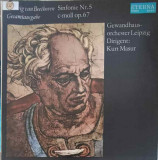 Disc vinil, LP. Sinfonie Nr. 5 C-moll Op. 67-Ludwig van Beethoven, Gewandhausorchester Leipzig, Kurt Masur