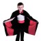 Pelerină Copii, Model Dracula, Mărime One Size, Lungime 91cm, Material Poliester, Negru cu Roșu