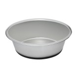 Bol metalic alimentar pentru catei, Kopenpal, Inox, 25x7,5 cm, 2.5 L, Oem