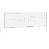 Cumpara ieftin Comoda TV, alb, 105x35x50 cm, otel