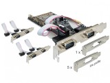 Placa PCI Express cu 6 x Serial RS232, Delock 89347