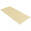 Baza Pat Gossi 90x200 cm cu 24 Sipci Plop, Rulabila, Cadru Suport Saltea, Pliabila