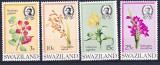 DB1 Colonii Swaziland 1971 Flora Flori Native 4 v. MNH, Nestampilat