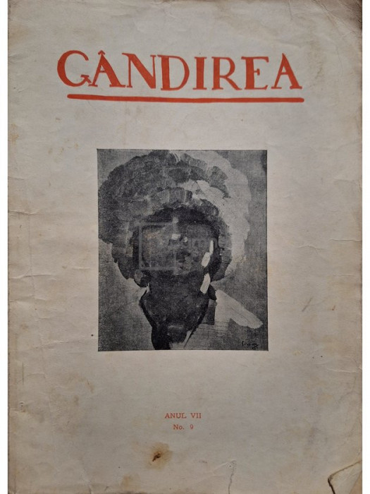 Revista Gandirea, anul VII, nr. 9 (editia 1927)
