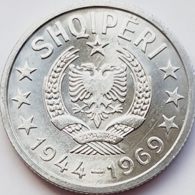 2926 Albania 20 qindarka 1969 Liberation km 46 UNC foto