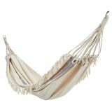 Cumpara ieftin Hamac Panza Rustic Bej cu Franjuri, 209x130 cm, OPP, Bumbac, 120kg