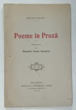 POEME IN PROZA de OSCAR WILDE , 1919