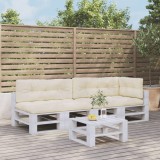 vidaXL Perne de paleți, 5 buc., crem, material textil 3217136