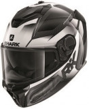 Casca Moto Shark Spartan GT Carbon Shestter Negru / Alb / Gri Marimea S HE7005E-DWW-S