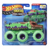 HOT WHEELS MONSTER TRUCK BIG RIGS MASINUTA METALICA CU 6 ROTI WRECKIN WOLF