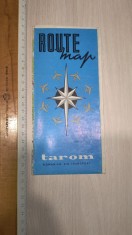 HARTA DE COLECTIE RSR - TAROM - RUTELE DE ZBOR