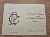 Invitație MUTZNER 1893 Costacopol Petresco