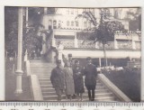 Bnk foto - Baile Herculane - Terasa - 1926 - ofiteri romani, Alb-Negru, Romania 1900 - 1950, Cladiri