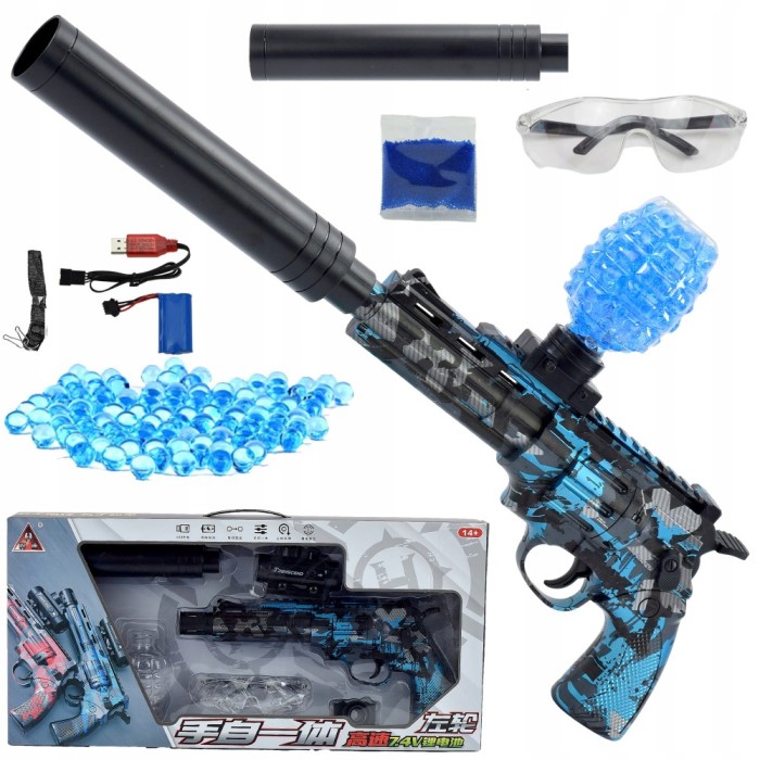 PELETE AUTOMATE SIGURE PENTRU PUȘCĂ CU GEL BALLS REVOLVER MARE