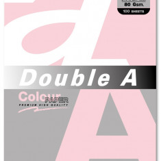 Hartie Color Pentru Copiator A4, 80g/mp, 100coli/top, Double A - Pastel Pink