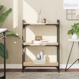 Cumpara ieftin Bibliotecă cu 3 niveluri, stejar sonoma, 60x30x86 cm, lemn