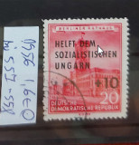 TS21 - Timbre serie DDR 1956 Ungaria ocupatie, Stampilat