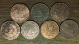 5 euro cent - set colectie 7 tari diferite - Andorra &amp; San Marino (RARE !) + Grecia Italia Belgia Germania Spania