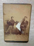 FOTOGRAFIE VECHE - DOI BARBATI. CAHUL BASARABIA. INCEPUTUL SEC. XX. 72-238035