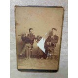 FOTOGRAFIE VECHE - DOI BARBATI. CAHUL BASARABIA. INCEPUTUL SEC. XX. 72-238035