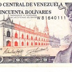 M1 - Bancnota foarte veche - Venezuela - 50 bolivares - 1998