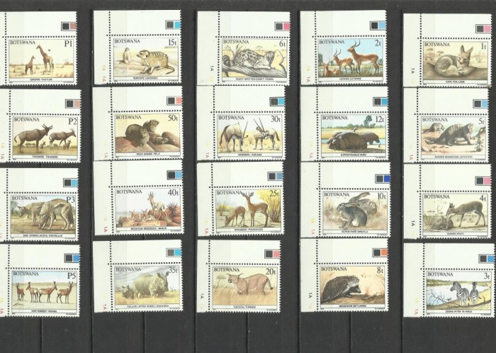 BOTSWANA 1987 FAUNA ANIMALE SALBATICE