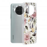 Techsuit - Marble Series - Huawei Nova 8i alb