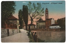 1916 - Oradea, malul Crisului (jud. Bihor) foto