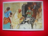 HOPCT 23136 TURNUL BABEL- BISERICII SF SAVIN -VIENNE -FRANTA-- CP PICTURA --NECIRCULATA