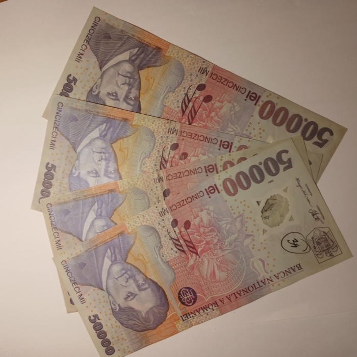 Di.107. Bancnota 50 000 lei 2001 circulata