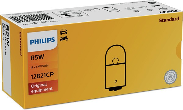 BEC AUXILIAR R5W BA15s 12V SET 10 buc PHILIPS 78138