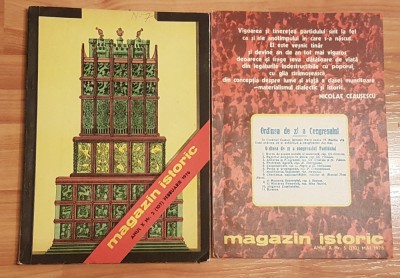 Set 2 reviste Magazin Istoric din 1976 foto