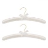 Set Umerașe, Satin, 38cm, 2 Bucăți, Alb, Oem