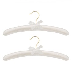Set Umerașe, Satin, 38cm, 2 Bucăți, Alb