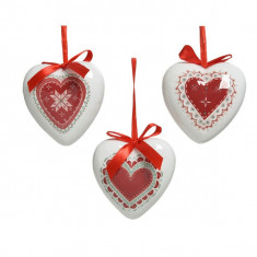 Decoratiune pentru brad - Heart foam - mai multe modele | Kaemingk