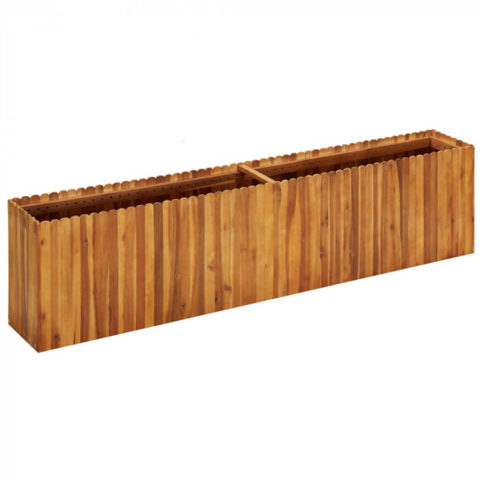 vidaXL Strat &icirc;nălțat de grădină, 200x30x50 cm, lemn masiv de acacia