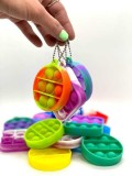 Pop It Breloc Antistres Diverse Forme, Jucarie Senzoriala Fidget Reutilizabila, Silicon, Copii si Adulti
