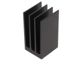 Radiator Extrudat cu Aripioare Negru 37.5x35x70mm