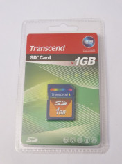 Card memorie Transcend SD 1 Gb Flash Memory - sigilat nou foto