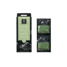 Mască facială de curățare profundă APIVITA Express Beauty cu argilă verde 2x8ml