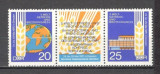 D.D.R.1970 Congres mondial ptr. cereale si panificatie Dresda-streif SD.291, Nestampilat