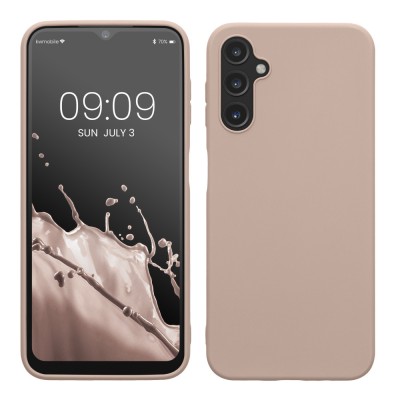 Husa Kwmobile pentru Samsung Galaxy A14 5G, Roz deschis, Silicon, KWM0000195F016C foto